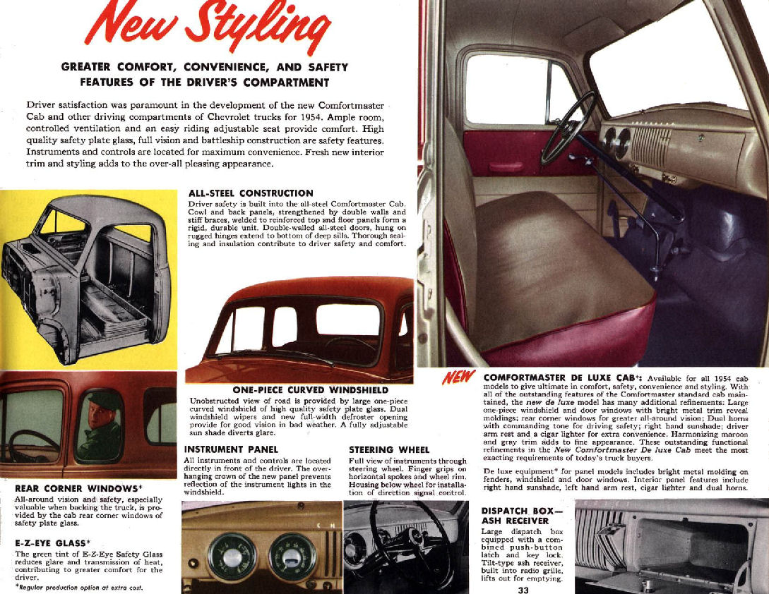 1954 Chevrolet Trucks Brochure Page 9